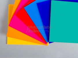 Plancha de metacrilato opaco de colores